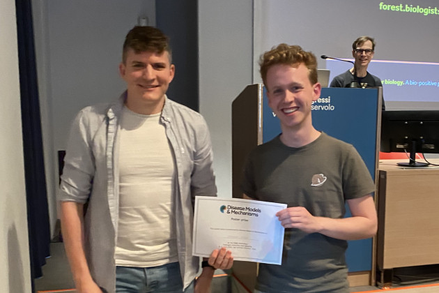 
            PhD student receives first prize for poster presentation                